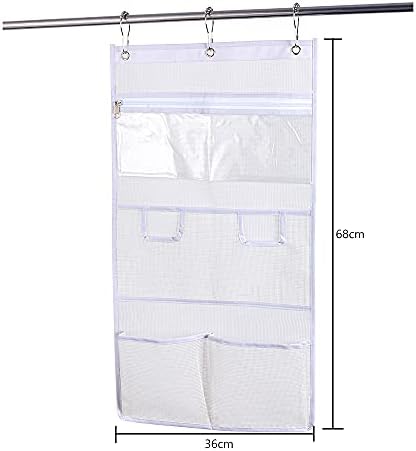 Dearjana Mesh Shower Caddy with Touch-Sensitive Pocket