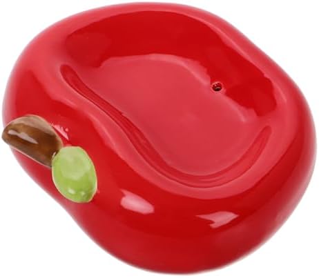 STOBAZA Apple Ceramic Soap Holder with Drainage