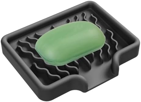 Huvqianu Soap Dish with Drainage and Non-Slip Design