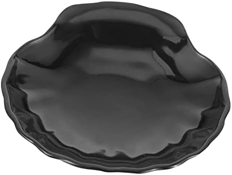 WESIEVYA Black Seashell Soap Holder for Bathroom