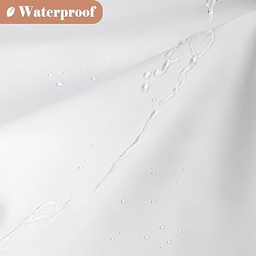 UFRIDAY 72x72inch White Mesh Shower Curtain