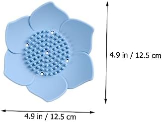 2PCS Silicone Soap Holders with Drainage Design