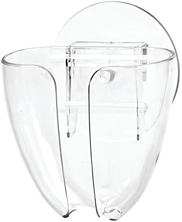 InterDesign Clear Suction Cup Soap Holder for Kitchen and Bath