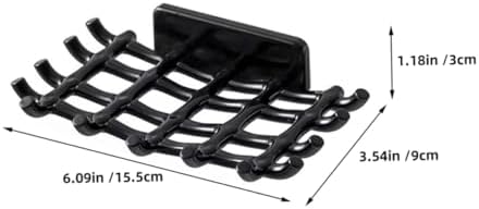 ABOOFAN 4pcs Self-Draining Soap Dish for Bathroom Wall