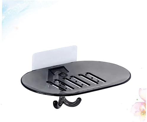 Beatifufu Wall Mounted Soap Dish with Hook and Draining Holes