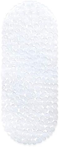 Navaris Pebble Bath Mat - Non Slip with Suction Cups
