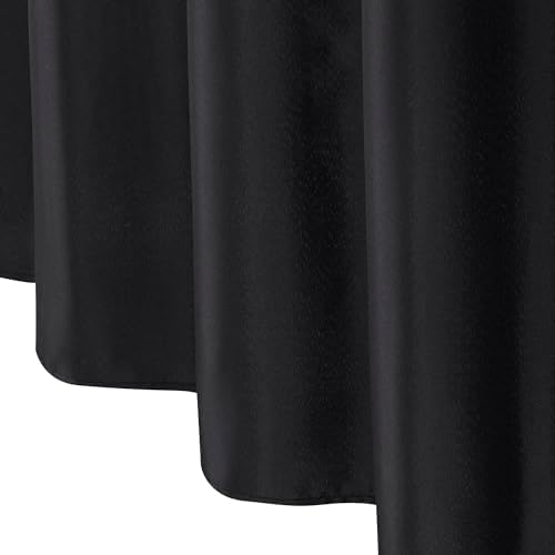GoodGram Hotel Water Resistant Shower Curtain Liner - Black