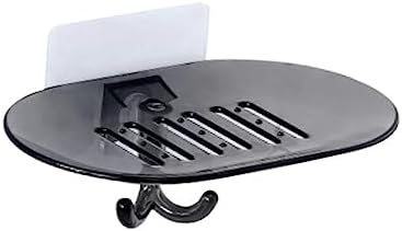 Beatifufu Wall Mounted Soap Dish with Hook and Draining Holes