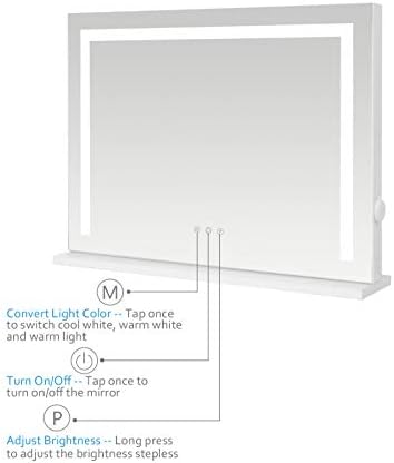 iCREAT Vanity Mirror with USB Light Strip 18x228 Inch