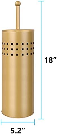 Blue Donuts Toilet Plunger with Holder - Quick Dry Multi Drain Gold