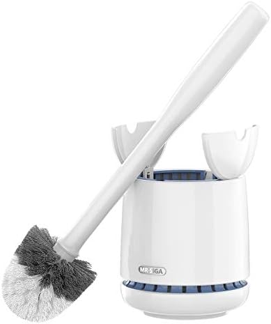 MRSIGA Toilet Bowl Brush and Holder White 1 Pack