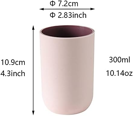 Unbreakable Reusable Cups Set of 2 Light Pink Gray