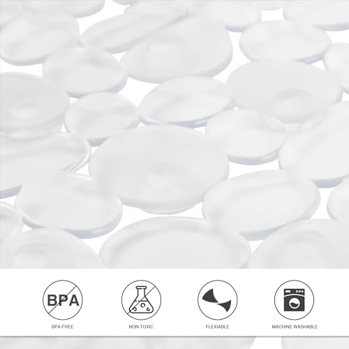 Vannokor Clear Non-Slip Bath Mat 35x16 Inch