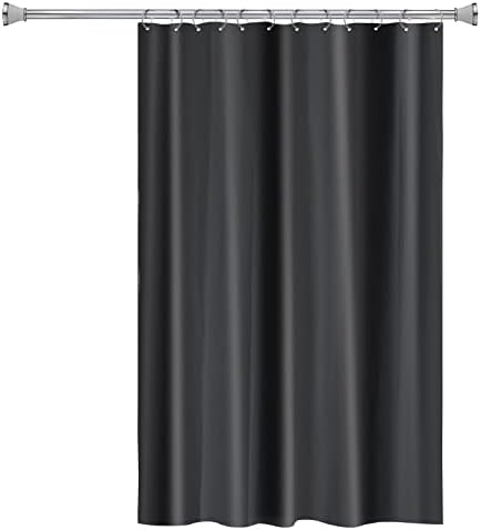 Splash Home Ella Soft Microfiber Shower Curtain Liner - 70x72 Black