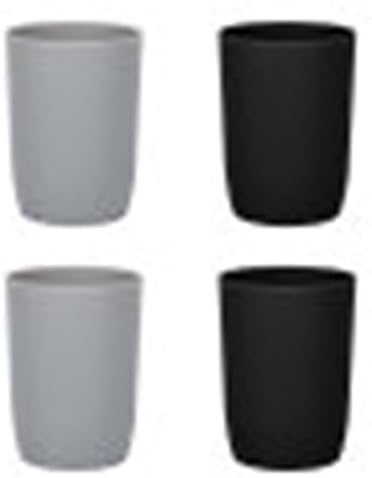 Topsky 4pcs Bathroom Toothbrush Cup Reusable Tumblers