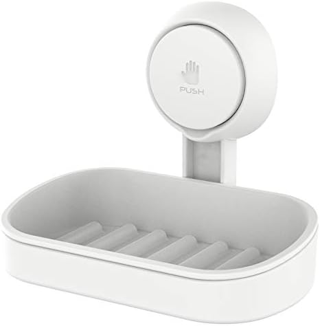 LEVERLOC Suction Cup Soap Dish Holder for Shower Wall