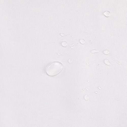 River Dream Extra Long Snap-In Shower Curtain Liner Replacement White with Magnets