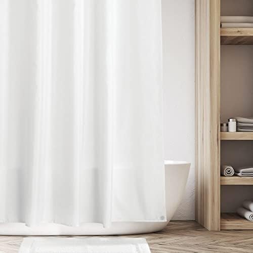 mDesign Heavy Duty Shower Curtain Liner - 72x72 White