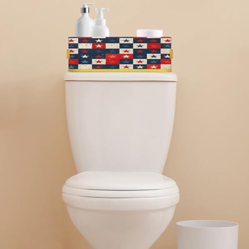 4th of July Toilet Paper Basket with Handles