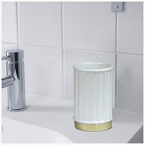 nu steel PAN5H Panache Ceramic Tumbler - White Gold Finish