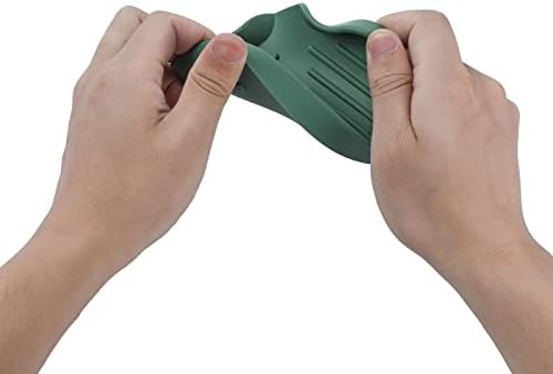 MicoYang Silicone Soap Dish with Drain Spout - Green 49x32 Inch