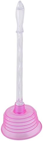 Qtqgoitem Fuchsia Toilet Plunger with Suction Cup