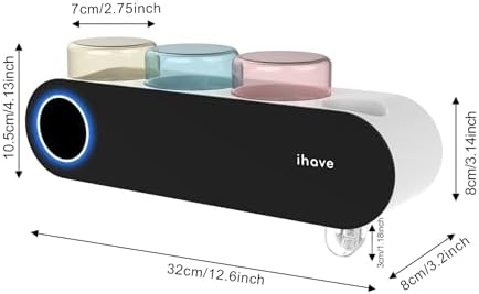 iHave UV Toothbrush Sanitizer Holder with Dispenser