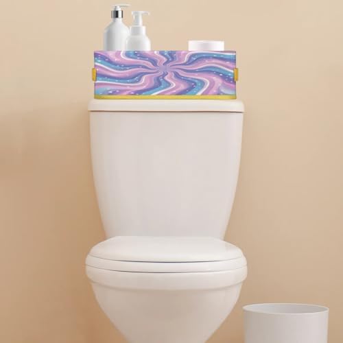 Snatocys Tie-Dye Toilet Paper Basket with Handles