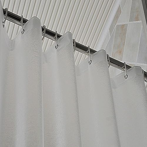 AooHome 72x60 Inch Short Shower Curtain Liner with Magnets