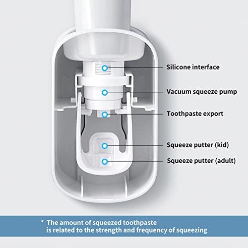 Automatic Toothpaste Dispenser Wall Mount for Kids and Adults