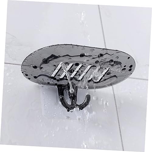 Wall Mount Soap Dish with Drain Hooks Bathroom Holder