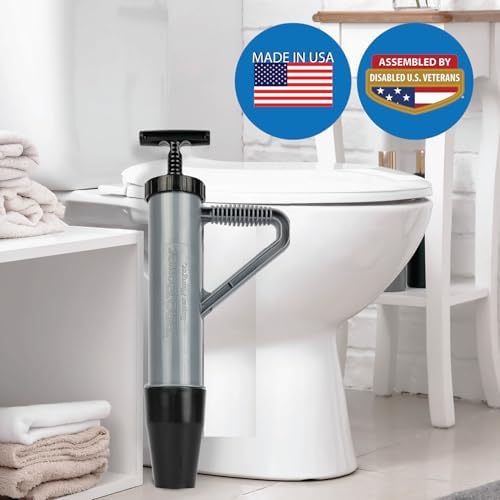 PRO Power Super Plunger - Powerful Toilet Unclogger Made in USA