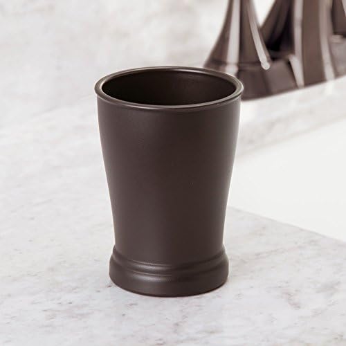 InterDesign Tumbler Cup for Bathroom Storage Bronze Pack of 2