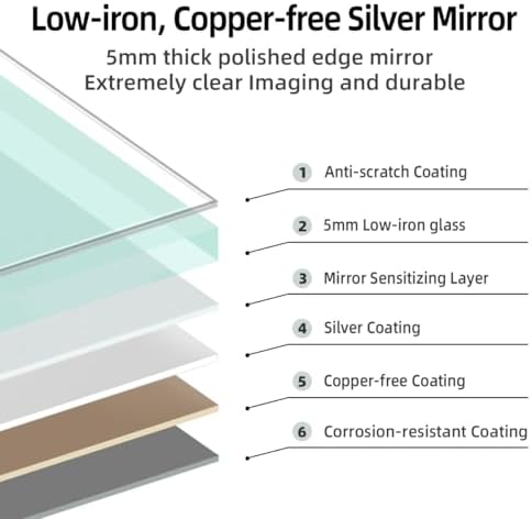Gold LED Bathroom Mirror with Motion Sensor and Anti-Fog