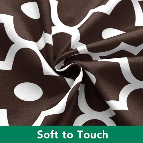 Biscaynebay Textured Brown Shower Curtain 72x72