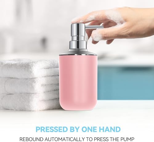 Pink Bathroom Accessories Set 4PCS Boho Decor