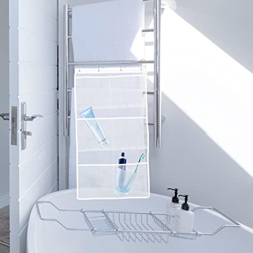 OUNONA Shower Organizer Mesh Bag with 6 Pockets