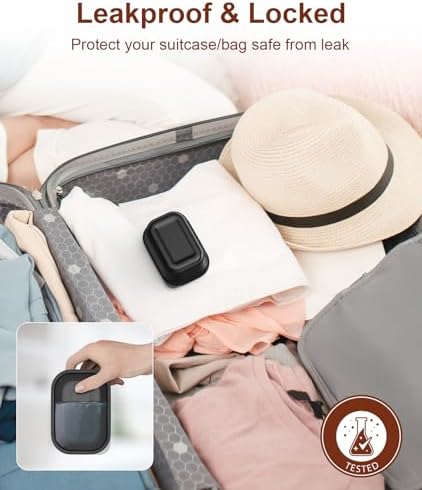 Quatish Leakproof Soap Dish with Lid Draining Layer 1