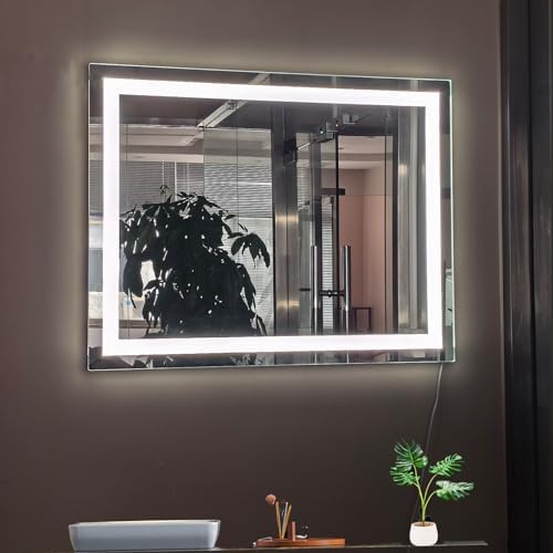 LED Bathroom Mirror with Lights 32x24 Wall-Mounted Vanity Mirror