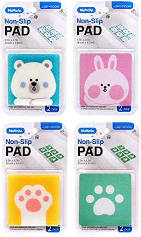 6 Bath Tub Anti-Slip Square Non-Skid Adhesive Pads 1