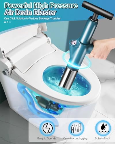 Livehitop High Pressure Toilet Plunger Tool