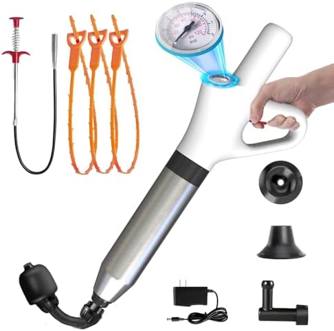 Hengriacly Electric Toilet Plunger with One Touch Button