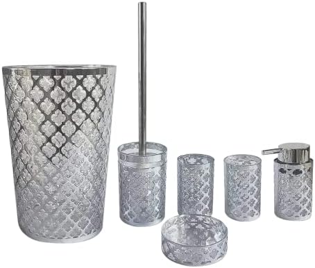 BH Home Linen Luxurious 6-Piece Bathroom Accessories Set 1