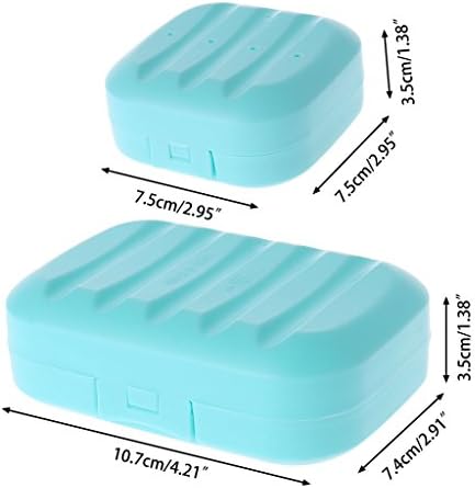 Ralondbey Mini Soap Box Travel Holder with Lock