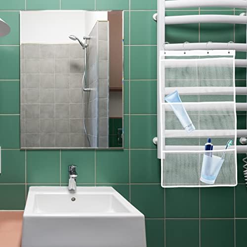 OUNONA Shower Organizer Mesh Bag with 6 Pockets