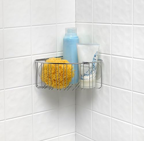 Spectrum Diversified Contempo Corner Shower Basket in Stainless Steel