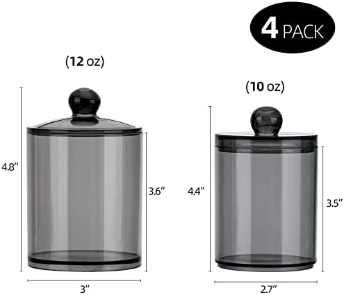 Tbestmax 4 Pack Qtip Holder Bathroom Organizer 1