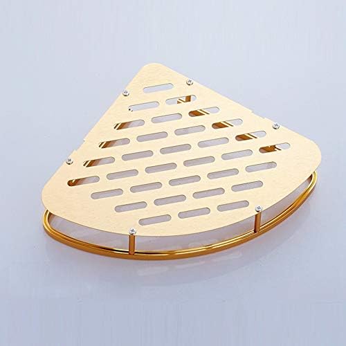 Senmubery Gold Shelf Shower Corner Basket Storage