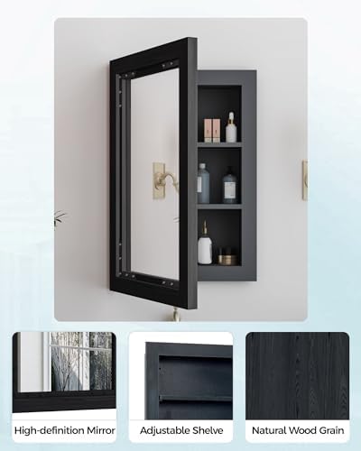 FLYJOE 16x24 Inch Farmhouse Medicine Cabinet Mirror with Storage 1