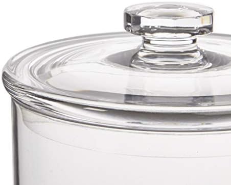 STORi 3-Pack Qtip and Cotton Ball Holders Clear Acrylic Jars